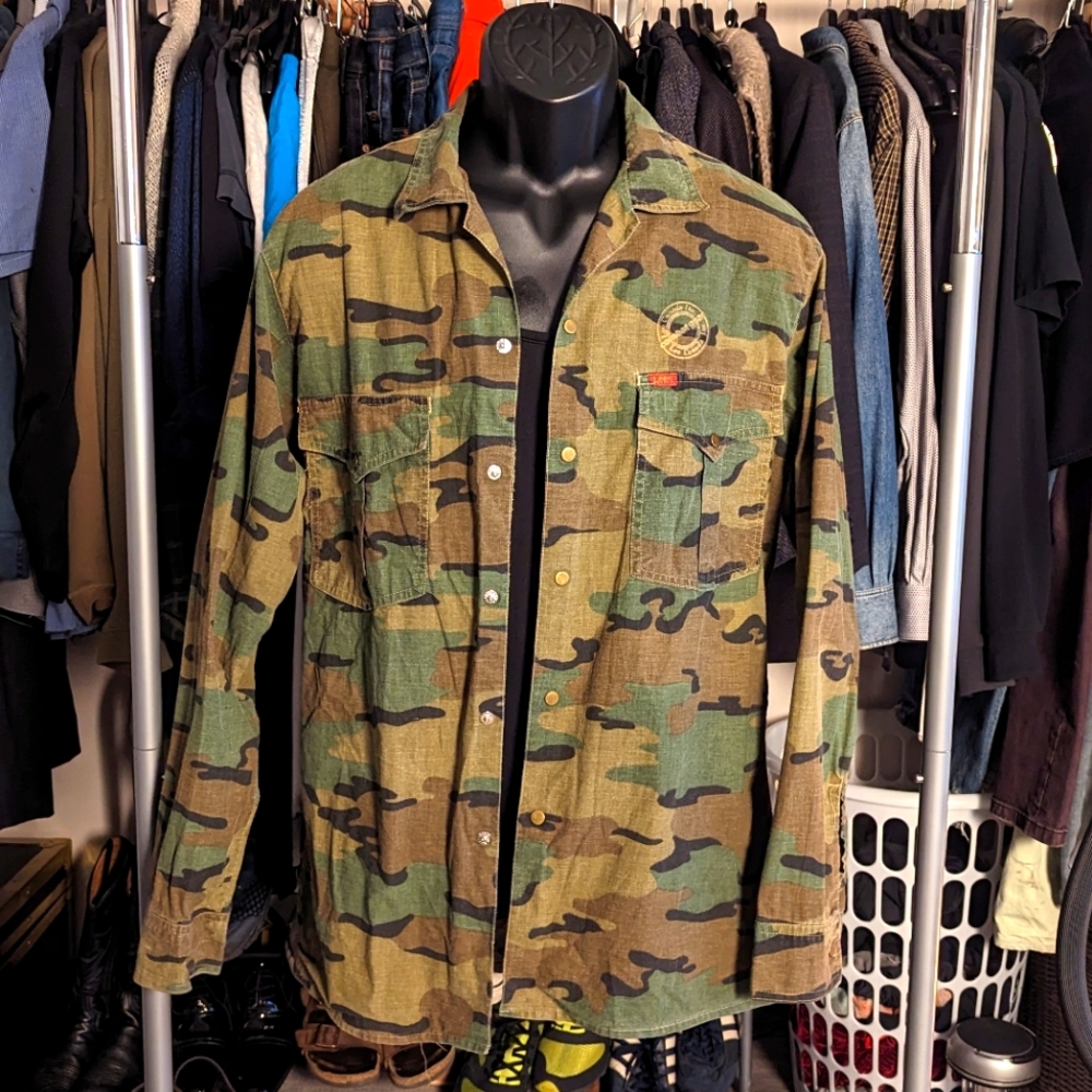 Vintage Lee military button shirt